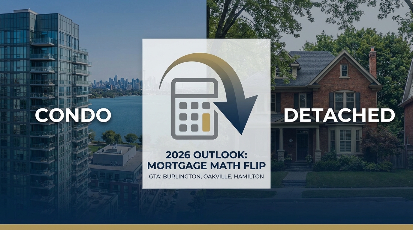 Create a professional hero image for this section. Context: GTA Condo vs. Detached in 2026: The Mort