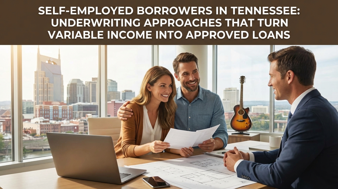 Create a professional hero image for this section. Context: Self-Employed Borrowers in Tennessee: Un