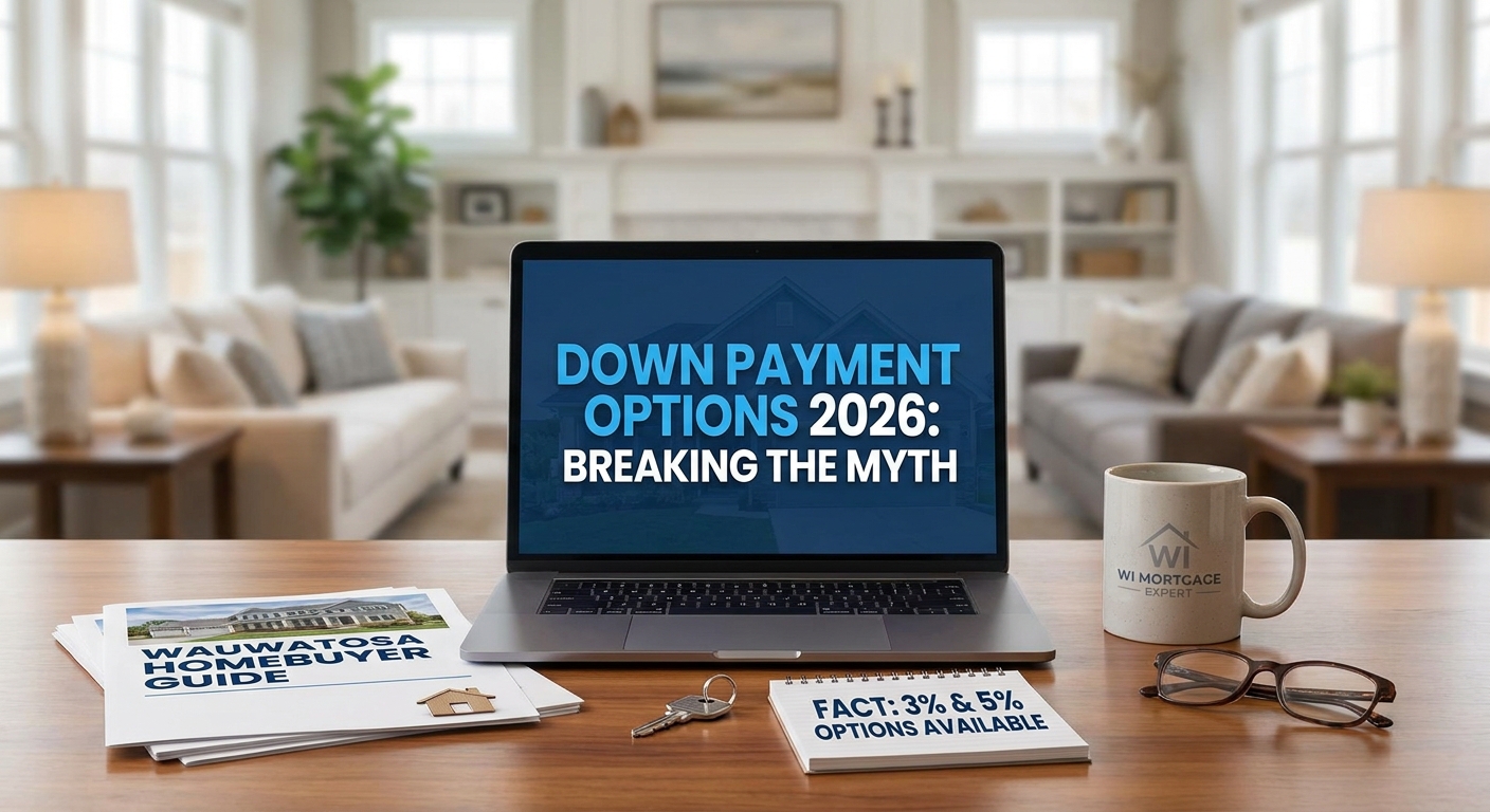 Create a professional hero image for this section. Context: Down Payment Options in 2026: How much d