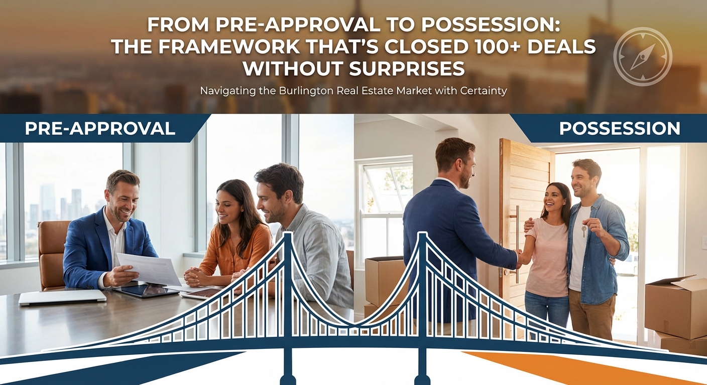 Create a professional hero image for this section. Context: From Pre-Approval to Possession: The Fra
