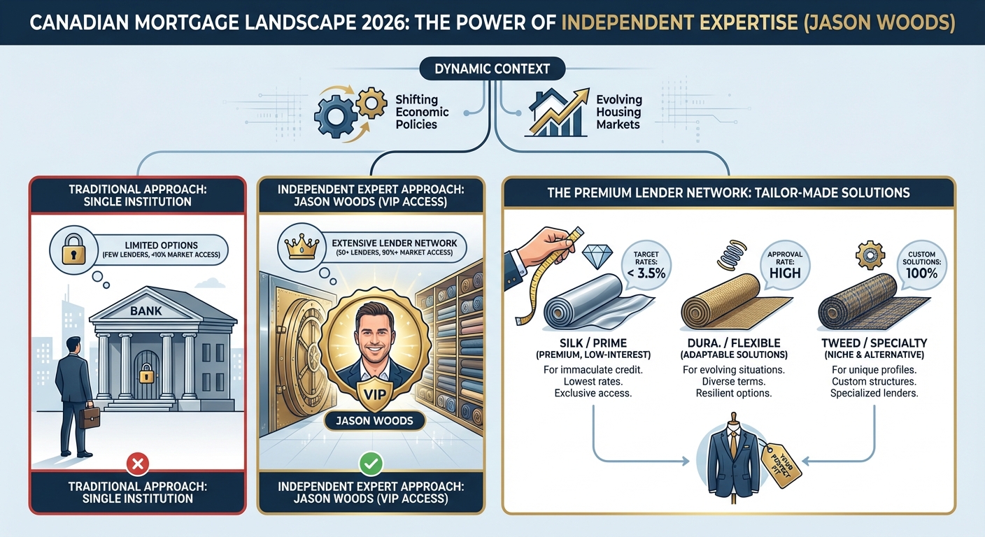 Create a professional infographic about this content. Context: The Canadian mortgage landscape in 20