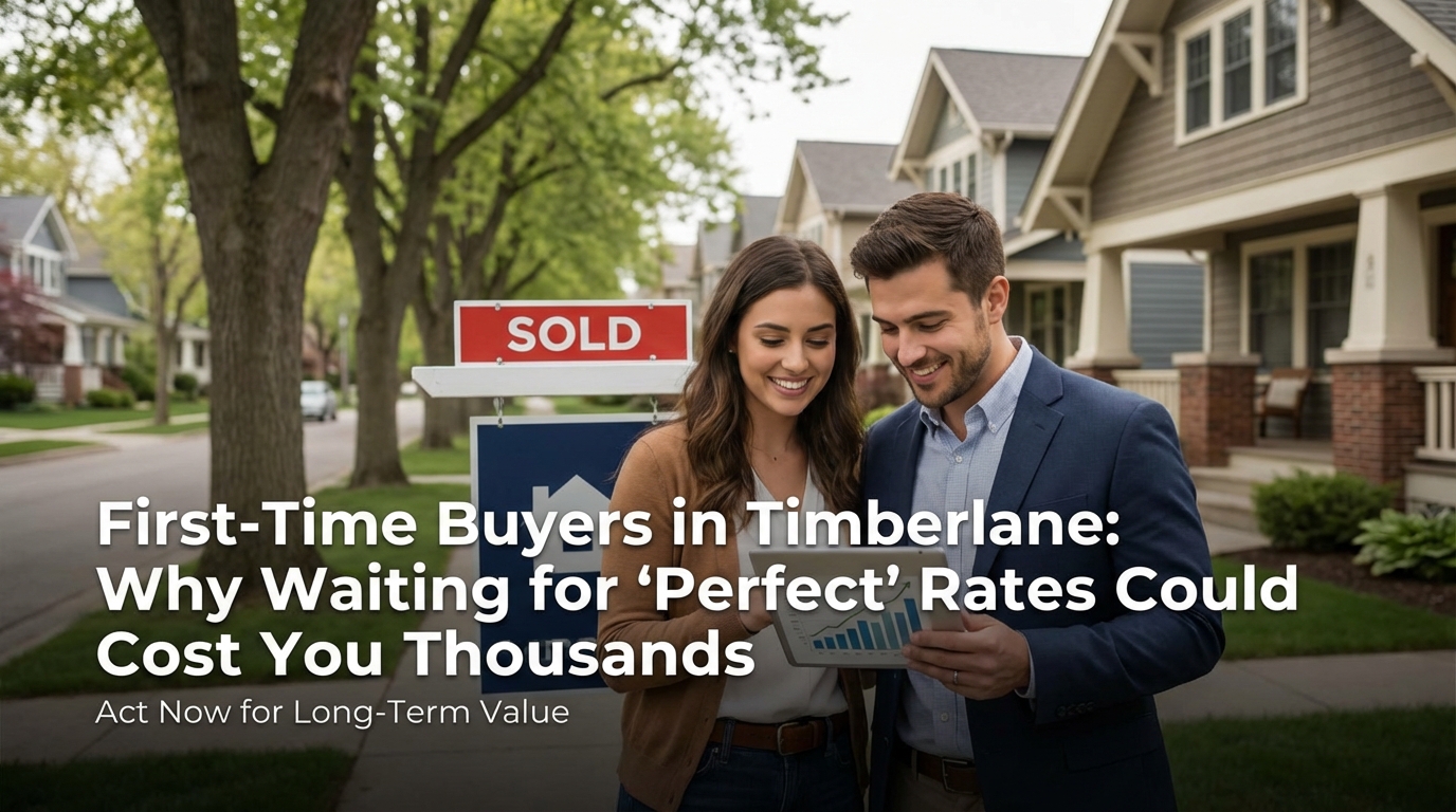 Create a professional hero image for: First-Time Buyers in Timberlane: Why Waiting for "Perfect" Rat